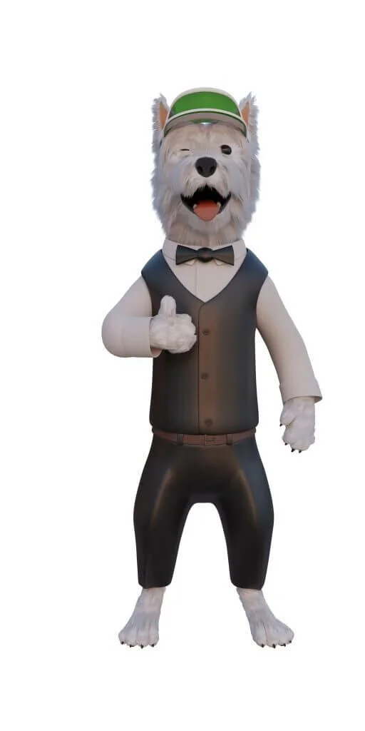 SmartphoneGambler dog mascot