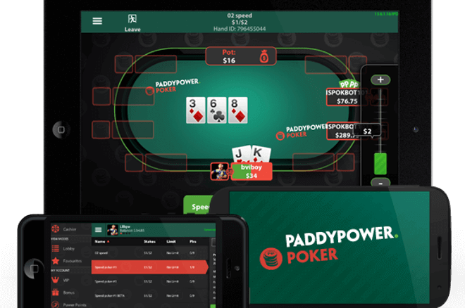 paddypower poker app mobile
