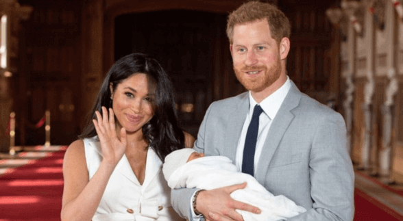 royal family harry, meghan and baby