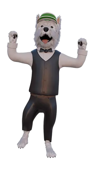 SmartphoneGambler dog mascot