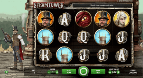 steamtower slot game